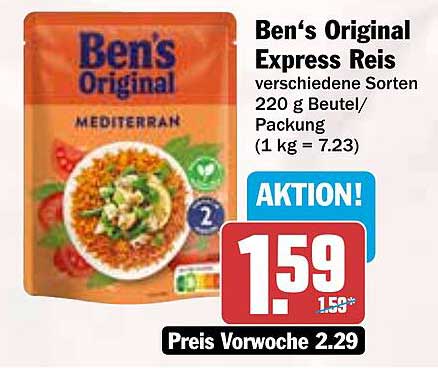 Ben's Original Express Reis - Mediterran 220 g