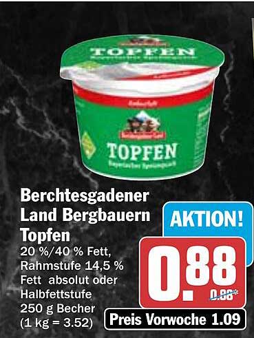 Berchtesgadener Land Bergbauern Topfen