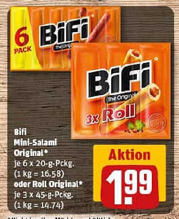Bifi Mini-Salami Original im Aktionsangebot
