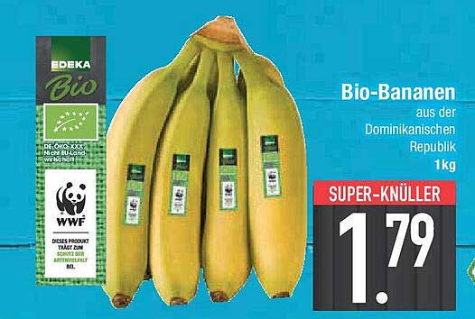 Bio-Bananen aus der Dominikanischen Republik 1 kg