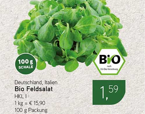 Bio Feldsalat 100 g Schale