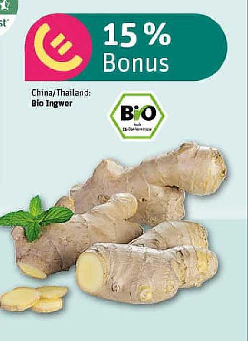 Bio Ingwer aus China/Thailand