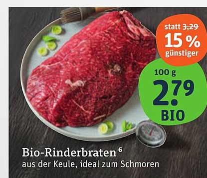 Bio-Rinderbraten aus der Keule - Ideal zum Schmoren