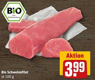Bio Schweinefilet je 100 g