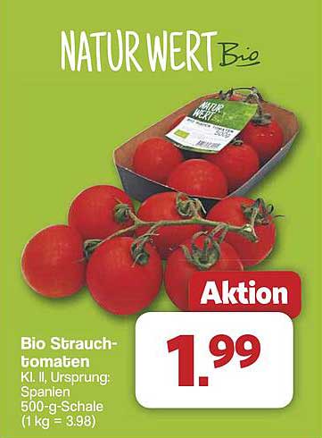 Bio Strauchtomaten (500-g-Schale) - Natur Wert