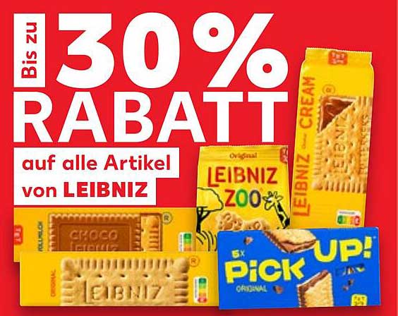 Bis zu 30 % Rabatt auf alle Artikel von LEIBNIZ
