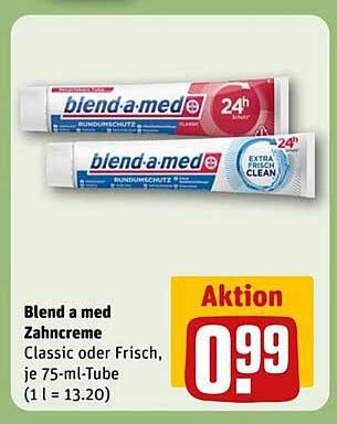 Blend-a-med Zahnpasta Classic oder Frisch, je 75-ml-Tube