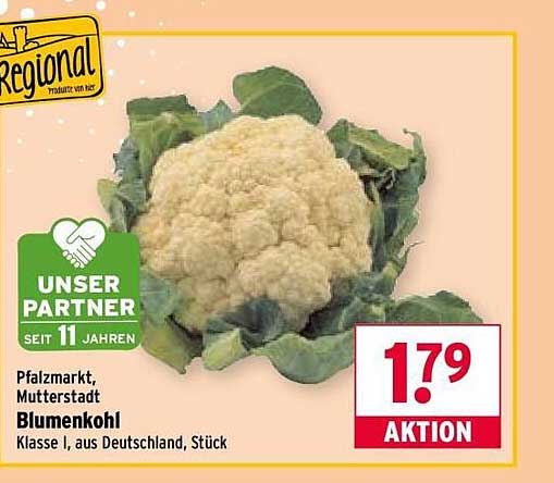 Blumenkohl Klasse I, aus Deutschland, Stück