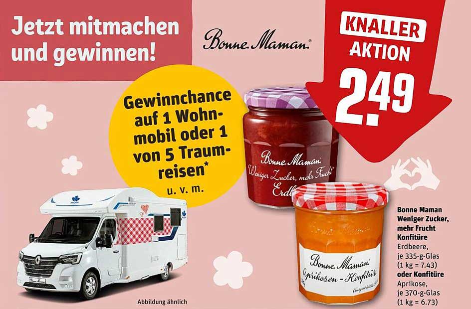 Bonne Maman Weniger Zucker, mehr Frucht Konfitüre