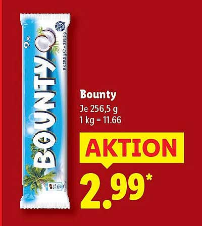 Bounty 9er Pack - Ein Geschmackserlebnis für Naschkatzen
