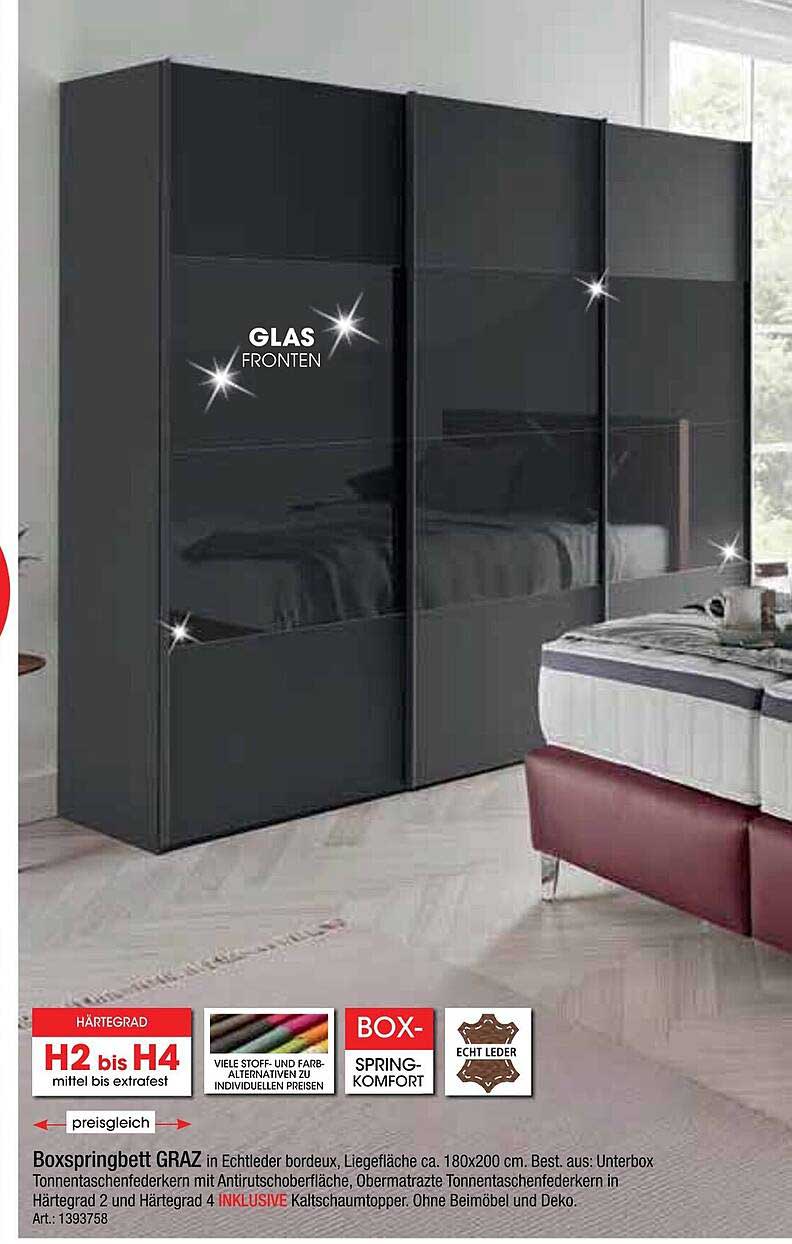 Boxspringbett GRAZ – Komfort und Eleganz vereint