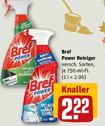 Bref Power Reiniger, verschiedene Sorten, je 750-ml-Fl.