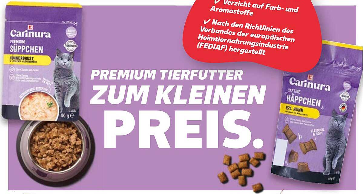 Carinura Premium Tierfutter - Geflügelbrust und saftige Häppchen