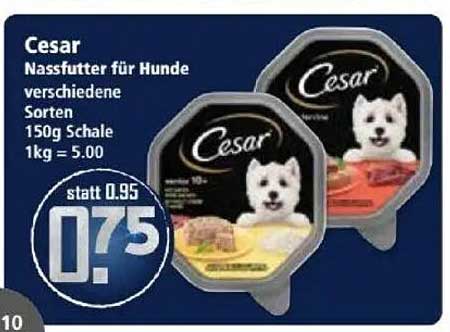 Cesar Nassfutter für Hunde, verschiedene Sorten, 150g Schale