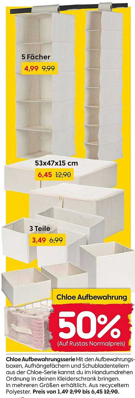 Chloe Aufbewahrung – 50% auf Rustas Normalpreis