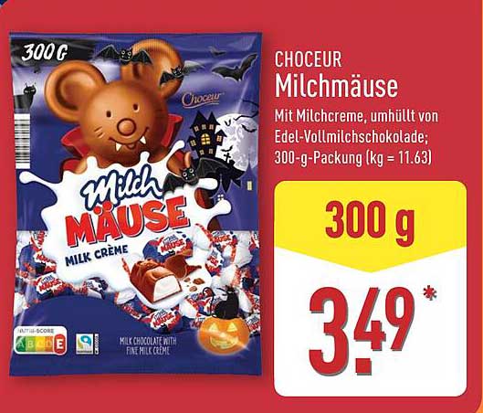 CHOCEUR Milchmäuse 300 g