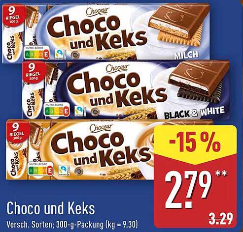 Chococur Choco und Keks - Verschiedene Sorten 300g