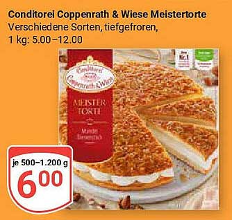 Conditorei Coppenrath & Wiese Meistertorte – Verschiedene Sorten, tiefgefroren