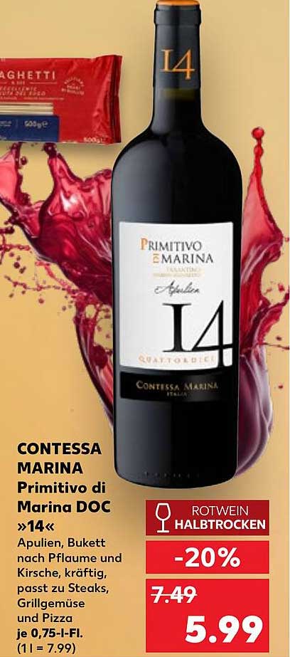 CONTESSA MARINA Primitivo di Marina DOC »14«