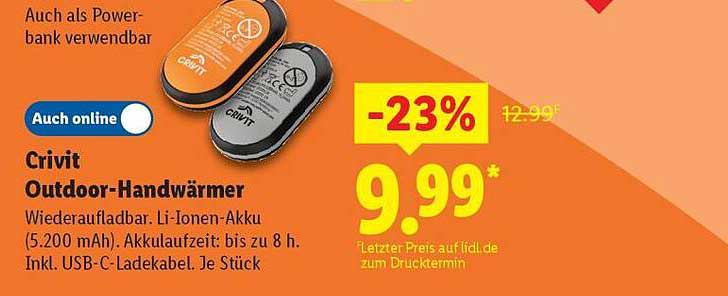Crivit Outdoor-Handwärmer