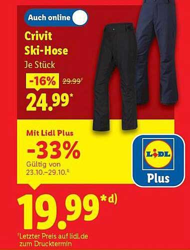 Crivit Ski-Hose - Je Stück