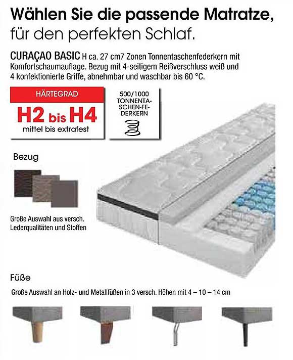 CURACAO BASIC Matratze – für den perfekten Schlaf