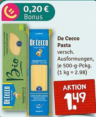 De Cecco Pasta - Verschiedene Ausführungen, je 500-g-Pckg.