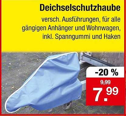 Deichselschutzhaube