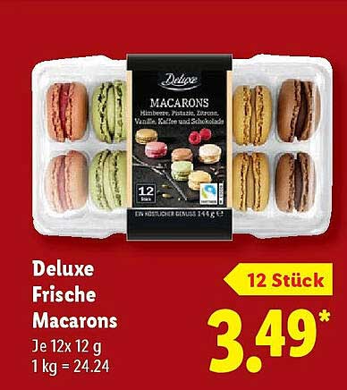 Deluxe Frische Macarons
