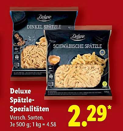 Deluxe Spätzle-Spezialitäten - Versch. Sorten