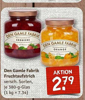 Den Gamle Fabrik Fruchtaufstrich, verschiedene Sorten, je 380-g-Glas