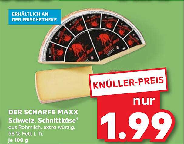 DER SCHARFE MAXX - Schweizer Schnittkäse