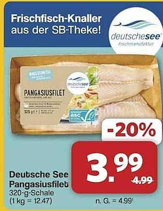 Deutsche See Pangasiusfilet 320-g-Schale