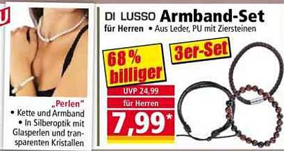 DI LUSSO Armband-Set für Herren