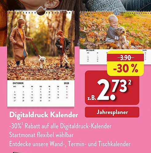 Digitaldruck Kalender