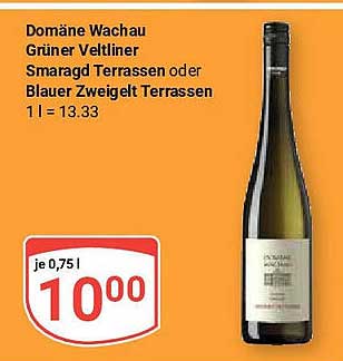 Domäne Wachau Grüner Veltliner Smaragd Terrassen oder Blauer Zweigelt Terrassen