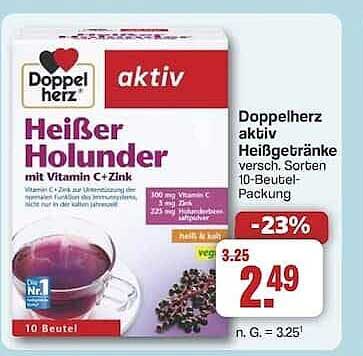 Doppelherz aktiv Heißer Holunder mit Vitamin C+Zink