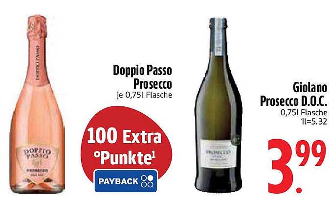 Doppio Passo Prosecco je 0,75L Flasche
