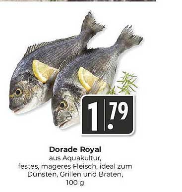 Dorade Royal aus Aquakultur, 100 g