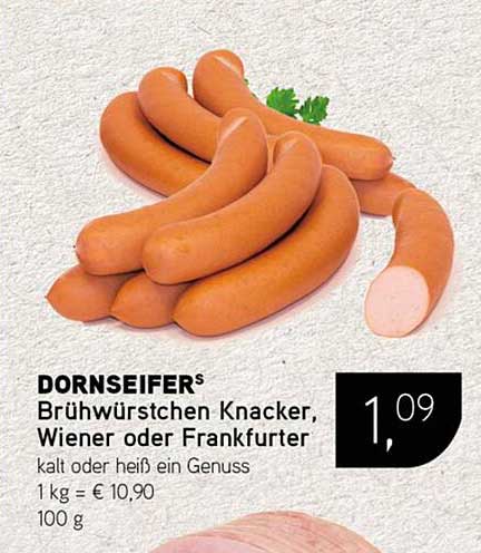 DORNSEIFER® Brühwürstchen Knacker, Wiener oder Frankfurter