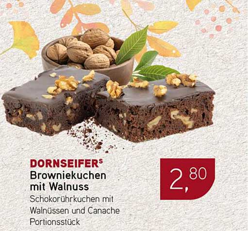 DORNSEIFERS Browniekuchen mit Walnuss