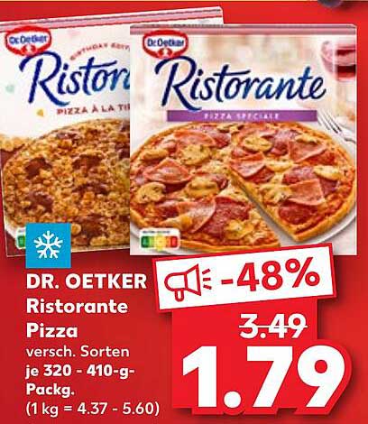 DR. OETKER Ristorante Pizza - Vielseitiger Genuss zum Schnäppchenpreis!