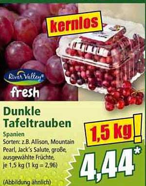 Dunkle Tafeltrauben 1,5 kg