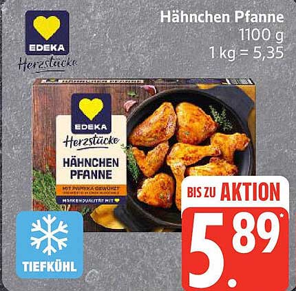 Edeka Herzstücke Hähnchen Pfanne 1100 g
