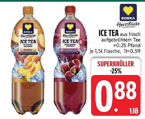 EDEKA Herzstücke Ice Tea 1,5L - Jetzt entdecken!