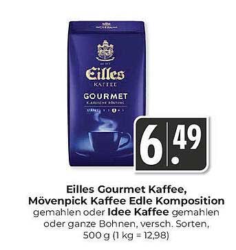 Eilles Gourmet Kaffee, Mövenpick Kaffee Edle Komposition oder Idee Kaffee, 500 g