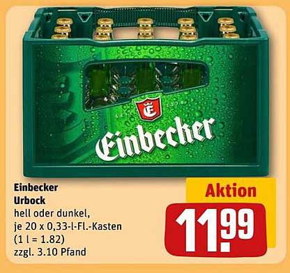 Einbecker Urbock - Hell oder Dunkel, je 20 x 0,33-l-Fl.-Kasten
