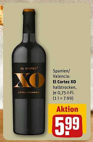 El Cortez XO halbtrocken 0,75 L - Aktion