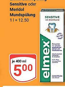 elmex Sensitive oder Meridol Mundspülung