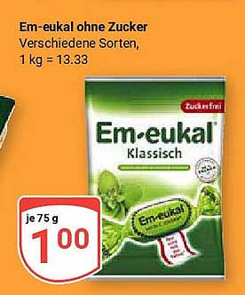 Em-eukal ohne Zucker - Klassisch